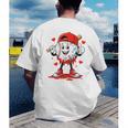 Valentine Baseball Heart Sports Men Boys Kid Men's Back Print T-Shirt Valentine Baseball Heart Sports Men Boys Kid Men's Back Print T-Shirt