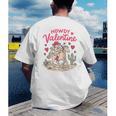 Valentine’s Day Western Life Cowboys Cupid Howdy Valentine Raglan Baseball Tee Men's Back Print T-Shirt