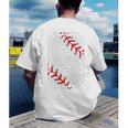 Vintage Baseball 8 Jersey Number 8 Men's Back Print T-Shirt