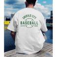 Wizard Of Oz Emerald City Baseball Costume Halloween Men's Back Print T-Shirt