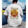 Youth Boy Baseball Jesus Saves Christian Baseball Religious Men's Back Print T-Shirt Youth Boy Baseball Jesus Saves Christian Baseball Religious Men's Back Print T-Shirt