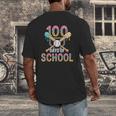 100 Days Of School Baseball 100th Day Of School Men's Back Print T-Shirt