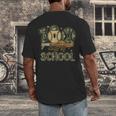 100 Days Of School Baseball Camo Boys Kids 100th Day Men's Back Print T-Shirt