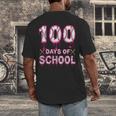 100 Days Of School Baseball Ice Cream Drip 100th Day Boys Men's Back Print T-Shirt 100 Days Of School Baseball Ice Cream Drip 100th Day Boys Men's Back Print T-Shirt