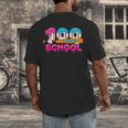 100 Days Of School Baseball Ice Cream Drip For Teacher Kid Men's Back Print T-Shirt 100 Days Of School Baseball Ice Cream Drip For Teacher Kid Men's Back Print T-Shirt