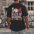100 Days Of School Cute Bow Baseball Boy Girl Teacher Men's Back Print T-Shirt