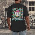 100 Days Of School Drip Baseball 100th Day Baseball School Men's Back Print T-Shirt 100 Days Of School Drip Baseball 100th Day Baseball School Men's Back Print T-Shirt