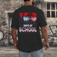 100 Days Of School Dripping Baseball 100th Day Teacher Boy Men's Back Print T-Shirt 100 Days Of School Dripping Baseball 100th Day Teacher Boy Men's Back Print T-Shirt