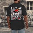 100 Days Of School Retro Baseball Sport For Boys Teachers Men's Back Print T-Shirt