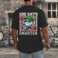 100 Days Smarter Baseball 100 Days Of School Boy Girl Kid Men's Back Print T-Shirt 100 Days Smarter Baseball 100 Days Of School Boy Girl Kid Men's Back Print T-Shirt