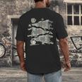 100 Days Smarter Baseball Sport School Celebration Men's Back Print T-Shirt