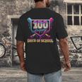 100 Drippy Days Of School Baseball For Boy Kids Men's Back Print T-Shirt 100 Drippy Days Of School Baseball For Boy Kids Men's Back Print T-Shirt