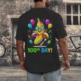 100th Day Of School Banana Baseball Drip For Kids Youth Girl Men's Back Print T-Shirt
