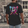 12th Birthday Boys Baseball Ice Cream Drip Boys Baseball Men's Back Print T-Shirt 12th Birthday Boys Baseball Ice Cream Drip Boys Baseball Men's Back Print T-Shirt