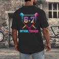 13th Birthday Official Teenager 67 Baseball Drip Boys Men's Back Print T-Shirt