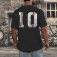 2016 10th Birthday Baseball Boys Kids Ten 10 Tenth Men's Back Print T-Shirt 2016 10th Birthday Baseball Boys Kids Ten 10 Tenth Men's Back Print T-Shirt