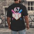 6 7 Baseball Dripping Six Seven Gen Alpha Slang Men's Back Print T-Shirt