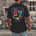 I Was 6 Now Im 7 Ice Cream Drip Baseball For Men Women Kids Men's Back Print T-Shirt I Was 6 Now Im 7 Ice Cream Drip Baseball For Men Women Kids Men's Back Print T-Shirt