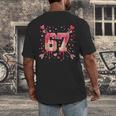 6 7 Melting Number Arrow Baseball Drip Valentine's Day Men's Back Print T-Shirt 6 7 Melting Number Arrow Baseball Drip Valentine's Day Men's Back Print T-Shirt