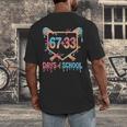 67 33 Days Of School Baseball Drip 100 Days Of School Men's Back Print T-Shirt 67 33 Days Of School Baseball Drip 100 Days Of School Men's Back Print T-Shirt