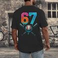 67 Baseball Meme Cool Drip Number 67 Player Or 67th Birthday Men's Back Print T-Shirt 67 Baseball Meme Cool Drip Number 67 Player Or 67th Birthday Men's Back Print T-Shirt