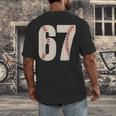 67 Baseball Six Seven 6 7 Meme 67 Men's Back Print T-Shirt 67 Baseball Six Seven 6 7 Meme 67 Men's Back Print T-Shirt