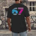 67 Crayon Cool Baseball Crayon 6 7 67 Men's Back Print T-Shirt 67 Crayon Cool Baseball Crayon 6 7 67 Men's Back Print T-Shirt