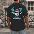 67 Meme Six Seven 6 7 Meme Baseball Drip Men's Back Print T-Shirt 67 Meme Six Seven 6 7 Meme Baseball Drip Men's Back Print T-Shirt