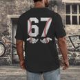 67 Six Seven Number 6 7 Meme Baseball Six Seven For Boys Men Men's Back Print T-Shirt 67 Six Seven Number 6 7 Meme Baseball Six Seven For Boys Men Men's Back Print T-Shirt