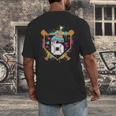 6th Birthday Baseball Drip Number 6 Year Old Birthday Boy Men's Back Print T-Shirt 6th Birthday Baseball Drip Number 6 Year Old Birthday Boy Men's Back Print T-Shirt