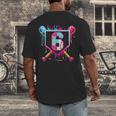 6th Birthday Boys Baseball Ice Cream Drip Boys Baseball Men's Back Print T-Shirt 6th Birthday Boys Baseball Ice Cream Drip Boys Baseball Men's Back Print T-Shirt