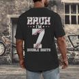 7th Birthday Baseball Bruh I'm 7 Double Digits 7 Years Old Men's Back Print T-Shirt 7th Birthday Baseball Bruh I'm 7 Double Digits 7 Years Old Men's Back Print T-Shirt