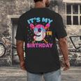 9th Birthday Baseball 9 Year Old Ice Cream Drip Boy Baseball Men's Back Print T-Shirt 9th Birthday Baseball 9 Year Old Ice Cream Drip Boy Baseball Men's Back Print T-Shirt