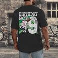 9th Birthday Baseball Birthday Party 9th Birthday Boy Men's Back Print T-Shirt