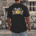 Ball Mom Leopard Baseball Softball Player Mom Men's Back Print T-Shirt Ball Mom Leopard Baseball Softball Player Mom Men's Back Print T-Shirt
