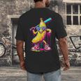 Banana With Baseball Bat Street Baseball Drip Men's Back Print T-Shirt
