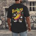 Banana Baseball Cartoon Cool Sports Kids Teens Men's Back Print T-Shirt
