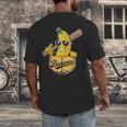 Banana Baseball Fruit Men's Back Print T-Shirt