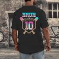 Baseball 10 Year Old Ice Cream Drip 10th Birthday Boy Player Men's Back Print T-Shirt