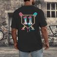 Baseball 11 Year Old Ice Cream Drip 11th Birthday Boy Player Men's Back Print T-Shirt Baseball 11 Year Old Ice Cream Drip 11th Birthday Boy Player Men's Back Print T-Shirt