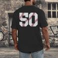 Baseball 1976 50th Birthday Vintage 50 Years Old Retro Men's Back Print T-Shirt Baseball 1976 50th Birthday Vintage 50 Years Old Retro Men's Back Print T-Shirt