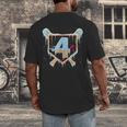 Baseball 4 Year Old Ice Cream Drip 4th Birthday Boy Number 4 Men's Back Print T-Shirt Baseball 4 Year Old Ice Cream Drip 4th Birthday Boy Number 4 Men's Back Print T-Shirt