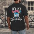 Baseball 6 Year Old Ice Cream Drip 6th Birthday Boy Number 6 Men's Back Print T-Shirt Baseball 6 Year Old Ice Cream Drip 6th Birthday Boy Number 6 Men's Back Print T-Shirt