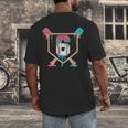 Baseball 6 Year Old Ice Cream Drip 6th Birthday Boys Player Men's Back Print T-Shirt Baseball 6 Year Old Ice Cream Drip 6th Birthday Boys Player Men's Back Print T-Shirt
