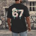 Baseball 67 Drip Six Seven Baseball Dripping Boys Kids Men's Back Print T-Shirt Baseball 67 Drip Six Seven Baseball Dripping Boys Kids Men's Back Print T-Shirt