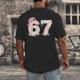 Baseball 67 Dripping Six Seven Drip Boys Gen Z Men's Back Print T-Shirt Baseball 67 Dripping Six Seven Drip Boys Gen Z Men's Back Print T-Shirt