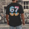 Baseball 67 Ice Cream Drip 67 Meme Player T-Shirt Men's Back Print T-Shirt