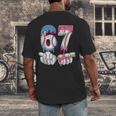 Baseball 67 Ice Cream Drip Six Seven Boys Girls Meme Men's Back Print T-Shirt Baseball 67 Ice Cream Drip Six Seven Boys Girls Meme Men's Back Print T-Shirt