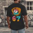Baseball 67 Ice Cream Drip 67 Six Seven Meme 67th Birthday Men's Back Print T-Shirt Baseball 67 Ice Cream Drip 67 Six Seven Meme 67th Birthday Men's Back Print T-Shirt