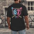 Baseball 67 Ice Cream Drip Six Seven Meme Boy Girl Kid Men's Back Print T-Shirt
